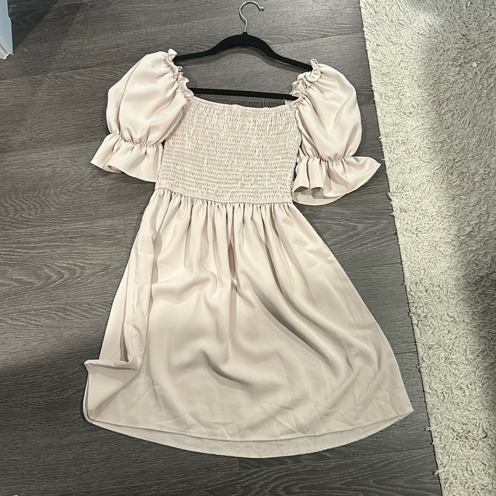 Tan short dress